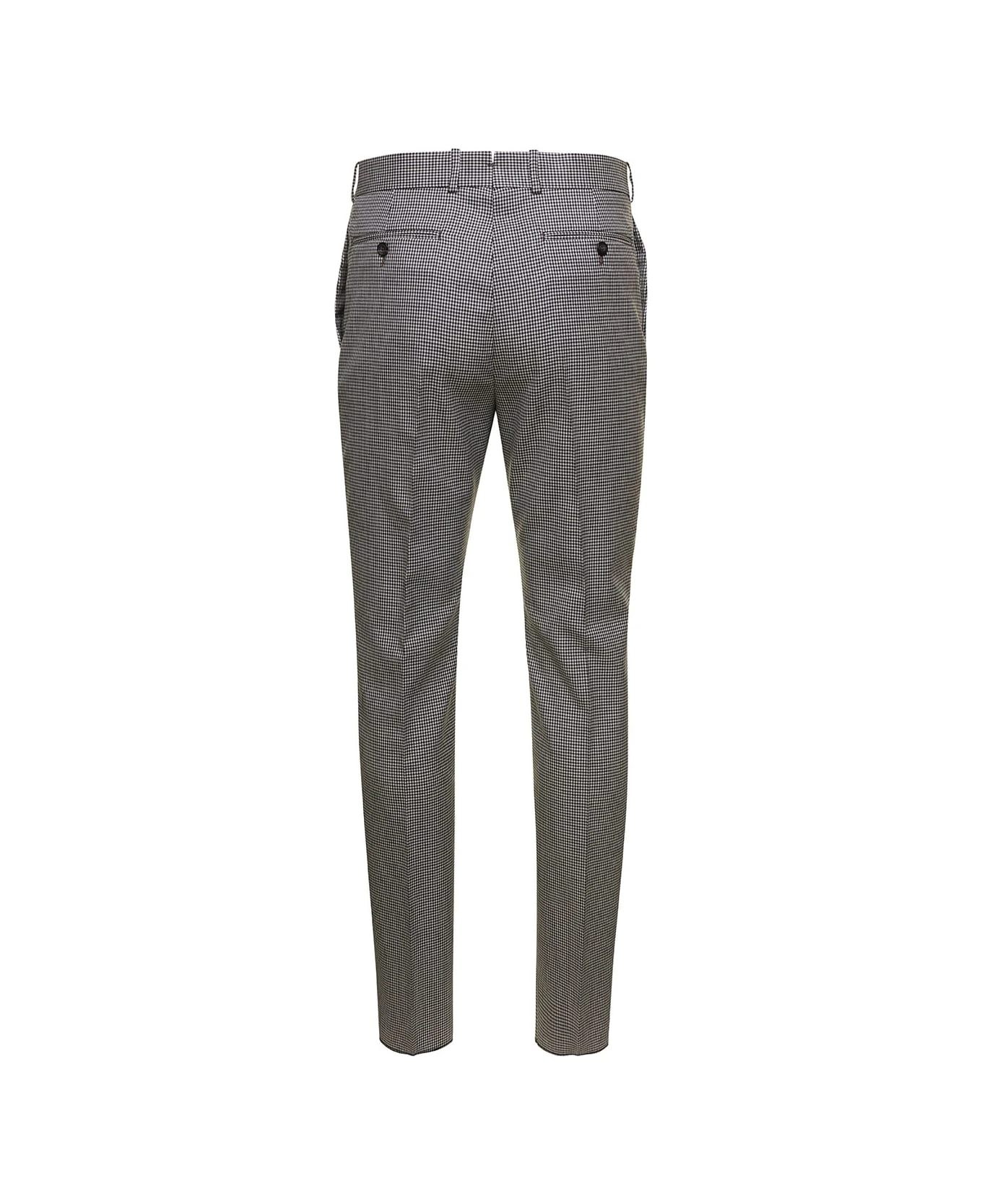 Grey Cigarette Pants With Houndstooth Pattern In Wool Man Alexander McQueen Grey Cigarette Pants With Houndstooth Pattern In Wool Man -Italist Clothing Sale 69fe020e7b77eaed59bbad5e32d49018