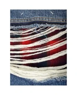 Maison Margiela Denim And Pendleton Fabric Jacket -Italist Clothing Sale 6b92a46f26afb89389cd223e2a7263d3