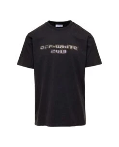 Off-White Digit Bacchus Slim S/s Tee Black Multico