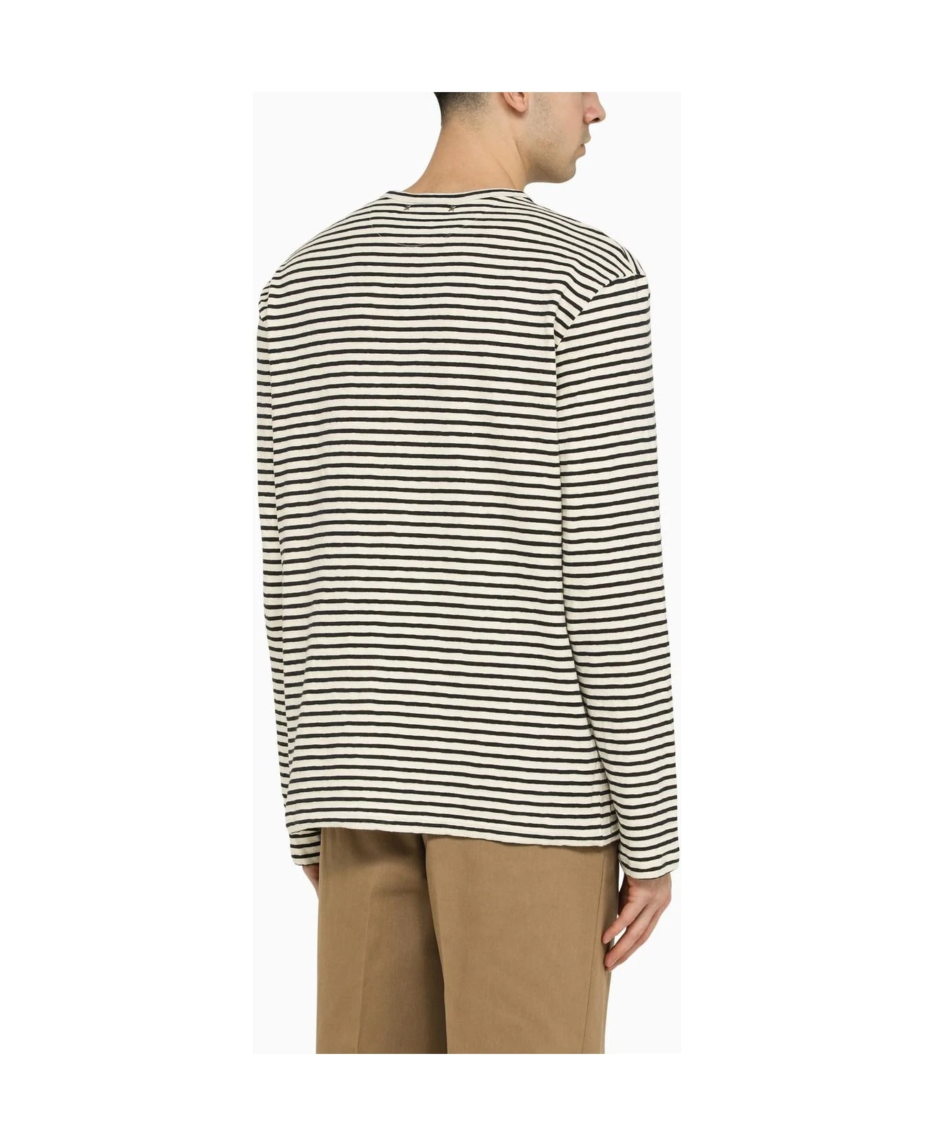 Ivory And Blue Striped T-shirt Golden Goose Ivory And Blue Striped T-shirt -Italist Clothing Sale 72e396924c9060cf8d8813afc7c334a4