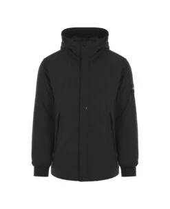 Stone Island Black Micro Reps Jacket With Primaloft Insulation Technology