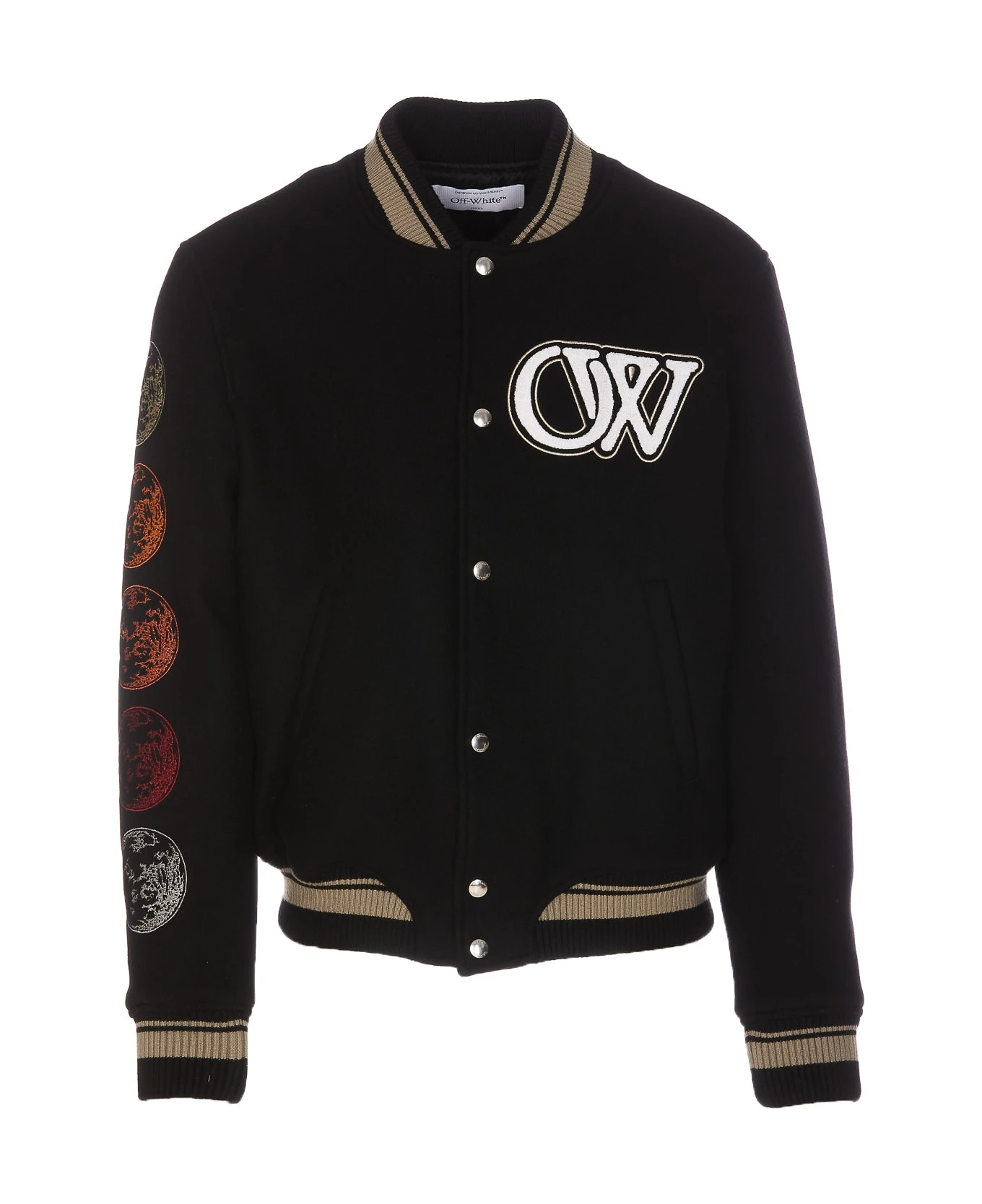 Moon Phase Varsity Bomber Off-White Moon Phase Varsity Bomber -Italist Clothing Sale 7419622e6f77fb65cfcfd0e23aa4c3c6