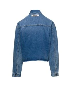 Jacquemus 'la Veste De-nimes' Light Blue Jacket With Logo Patch In Cotton Denim Man 3 Jacquemus 'la Veste De-nimes' Light Blue Jacket With Logo Patch In Cotton Denim Man -Italist Clothing Sale 79bfacab1fe990758917ddcdbdbec445