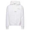 Jacquemus White Hoodie With Contrasting Logo Embroidery In Cotton Man