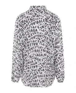 Balenciaga Shirt With All Over Logo -Italist Clothing Sale 7d619f211cdd408562337b8bdcfe5e4d