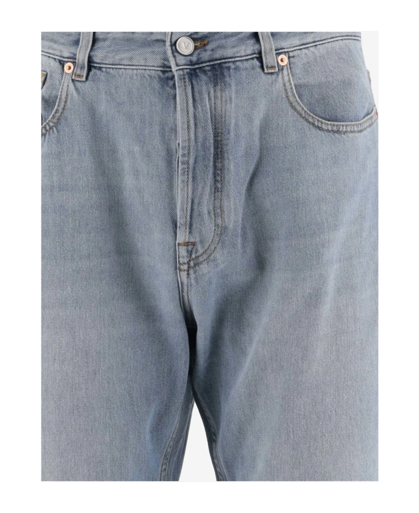 Denim Pants With Signature Embossed Vlogo Valentino Denim Pants With Signature Embossed Vlogo -Italist Clothing Sale 7d8b7a753c7d921371baf686dbb8769c