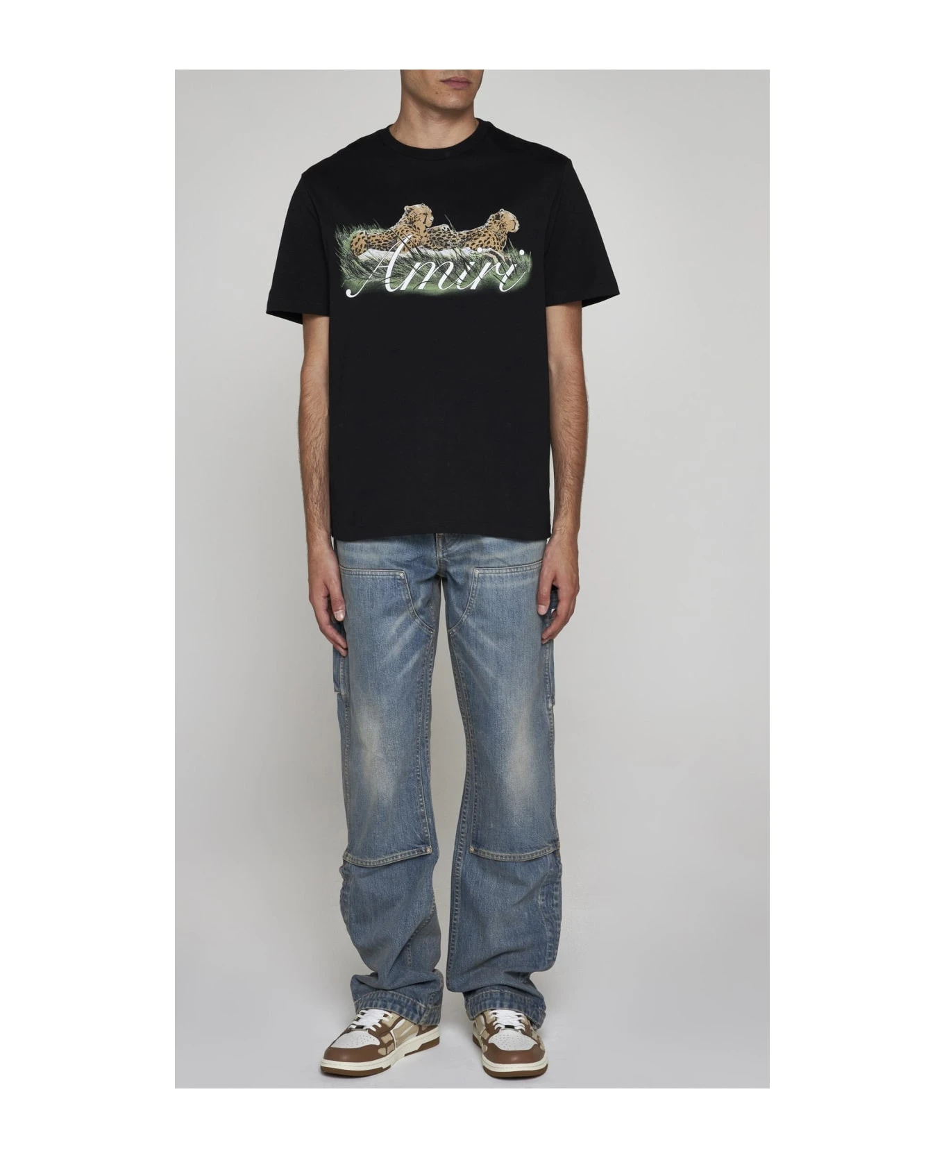 Cheetah Logo Cotton T-shirt Amiri Cheetah Logo Cotton T-shirt -Italist Clothing Sale 80edc16dd28a4057671148a777858673