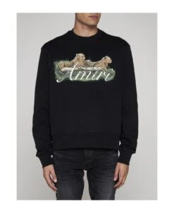 Amiri Cheetah Logo Cotton Sweatshirt -Italist Clothing Sale 876788a6ee74099f66723ed7522ac964
