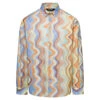 Jacquemus 'la Chemise Simon' Multicolor Shirt With All-over Graphic Print In Cotton Man
