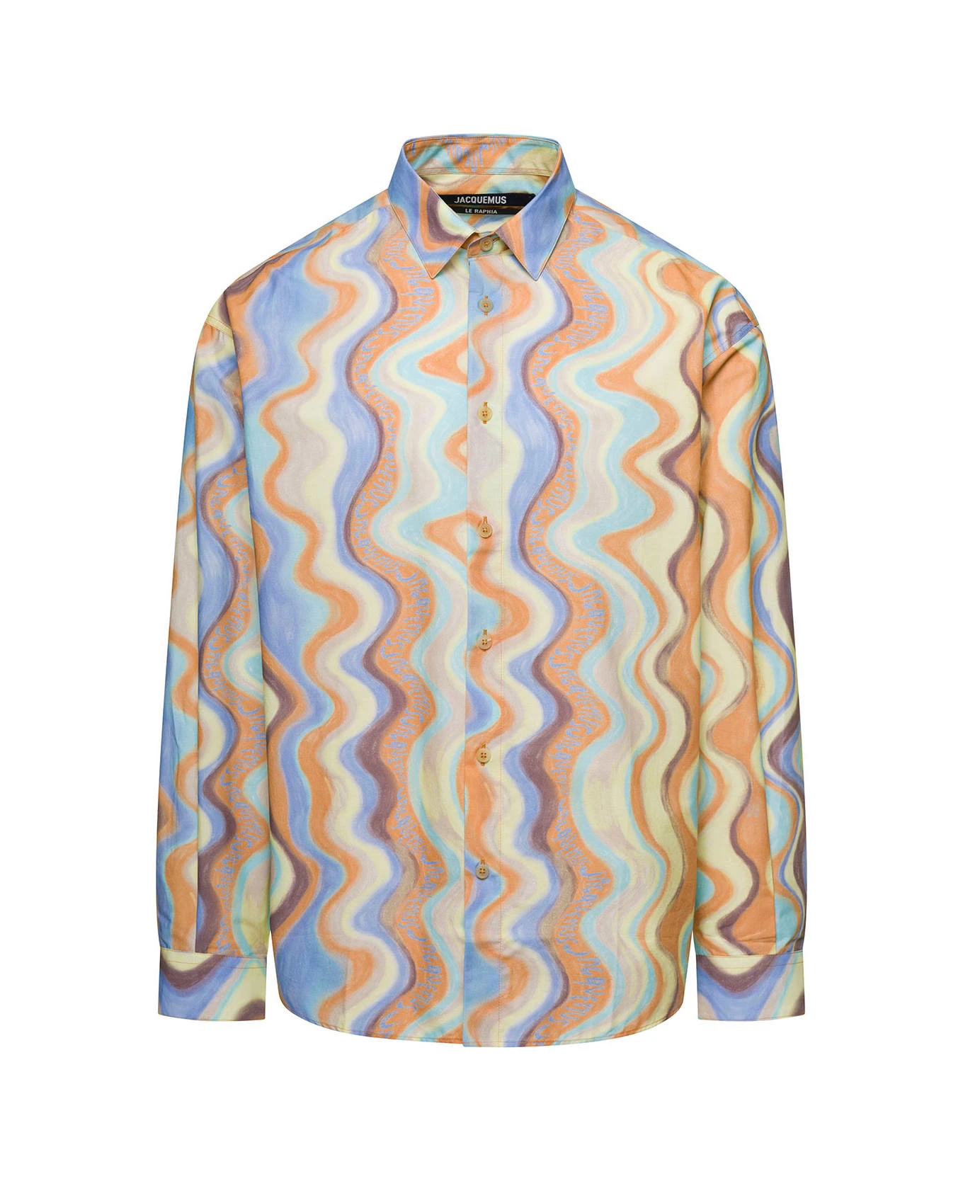 'la Chemise Simon' Multicolor Shirt With All-over Graphic Print In Cotton Man Jacquemus 'la Chemise Simon' Multicolor Shirt With All-over Graphic Print In Cotton Man -Italist Clothing Sale 884b7aa408c56c9439d0cea16ff7e63b