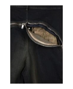 Bolan Banana Sunblasted Dark Denim Baggy Pant With Full Lenght Zip - Bolan Banana -Italist Clothing Sale 8a055764efb847e97ea1c7af20b4d65b