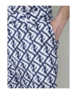 FENDI Ff Print Linen Shorts -Italist Clothing Sale 8b13edefcbe8bbeae14e6707fbef38f9