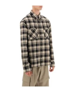 Off-White Flannel Shirt With Logoed Check Motif -Italist Clothing Sale 8c0c732aa000c5b59b51883e8b5b3f55