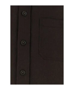 A.P.C. Dark Brown Wool Blend Shirt 4 A.P.C. Dark Brown Wool Blend Shirt -Italist Clothing Sale 9293ed7b9b300b42407f0f52a53f359a