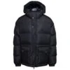 Dolce & Gabbana Black Down Jacket With Patch Pockets At The Front In Polyester Man