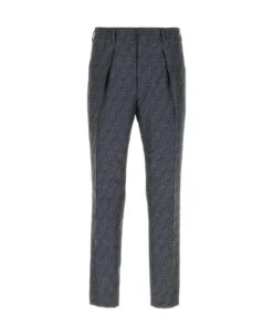 FENDI Embroidered Jacquard Pant