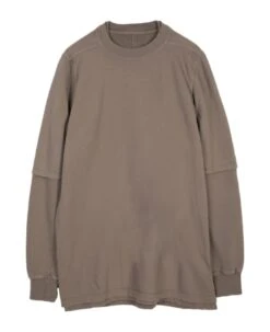 Hustler T Dove Grey Cotton Layered Sweatshirt - Hustler T