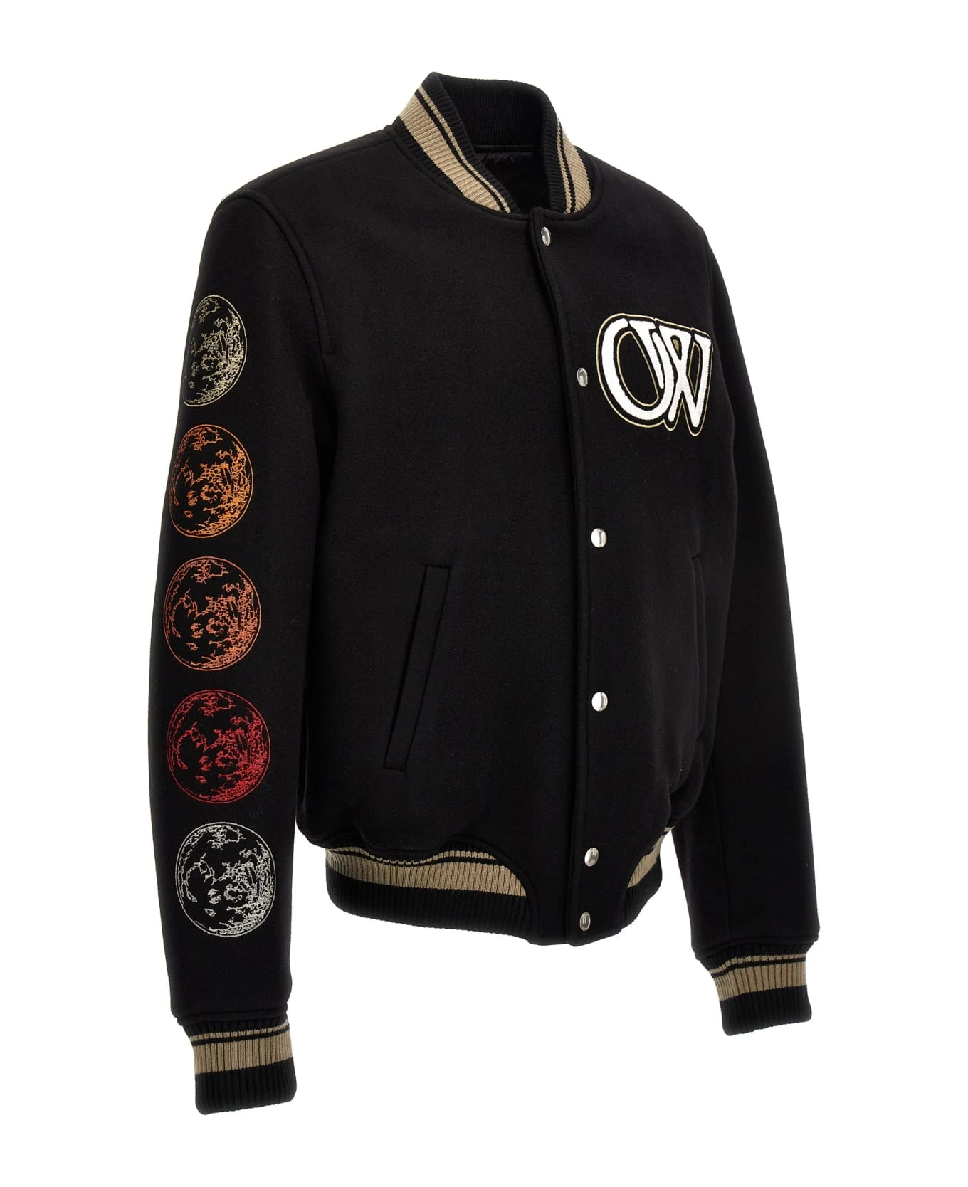 Moon Phase Varsity Bomber Jacket Off-White Moon Phase Varsity Bomber Jacket -Italist Clothing Sale 9a2004333e1ec9fbafef874f2d31a6a7