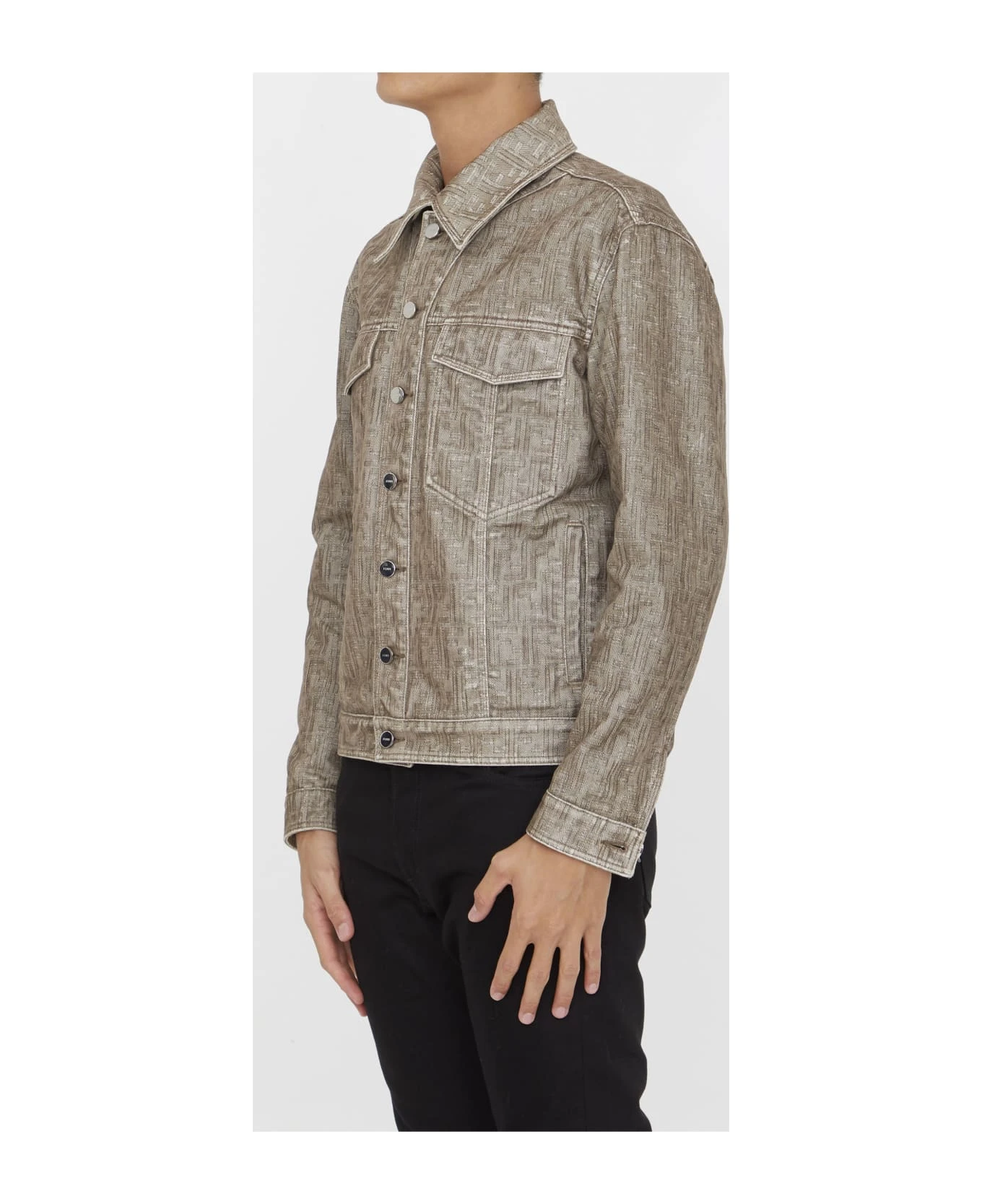 Beige Denim Jacket FENDI Beige Denim Jacket -Italist Clothing Sale 9a824223ec96489450b0a3e505b0b0b8