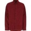 Balenciaga Embroidered Flanel Reversible Oversize Shirt