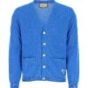 Gucci Blue Cashmere Cardigan -Italist Clothing Sale a0e34b6021fed7a889adcf7618a60033