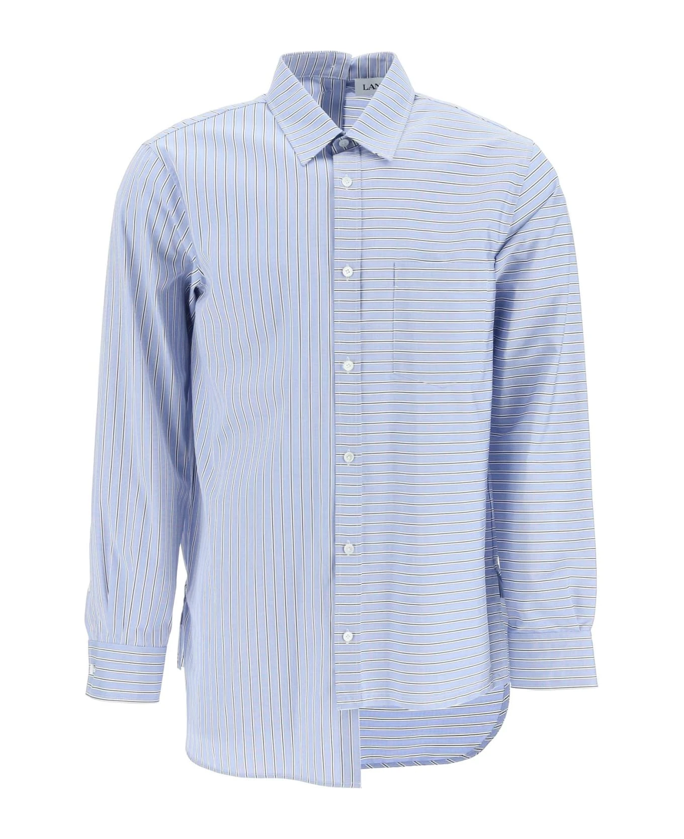 Asymetric Striped Shirt Lanvin Asymetric Striped Shirt -Italist Clothing Sale a3320ef9e8ceef70dcfe35a168b539ff