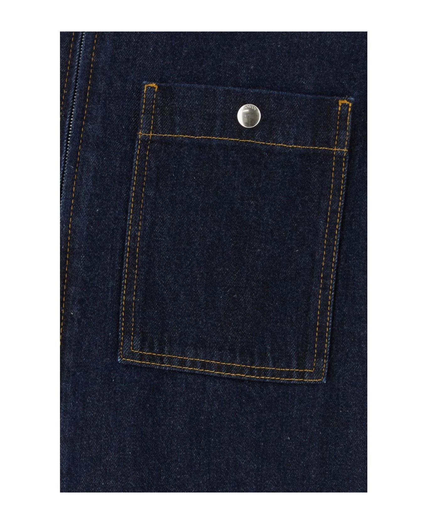 Dark Blue Denim Shirt Lanvin Dark Blue Denim Shirt -Italist Clothing Sale a418ef48f38ad5b9fe20b3324bcd7e9e