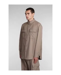 Off-White Shirt In Beige Polyester -Italist Clothing Sale a75353c18807b064346baea7f6d03cba