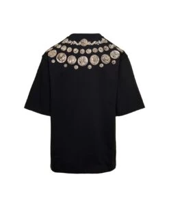 Dolce & Gabbana Black Oversized T-shirt With 'monete' Print Detail In Cotton Man 3 Dolce & Gabbana Black Oversized T-shirt With 'monete' Print Detail In Cotton Man -Italist Clothing Sale a9c9eee13fb0edccf8264475a7e44dfc