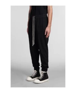 Prisoner Drawstring Pants In Black Cotton -Italist Clothing Sale ab6158e700f21985244c3e59e488d67d