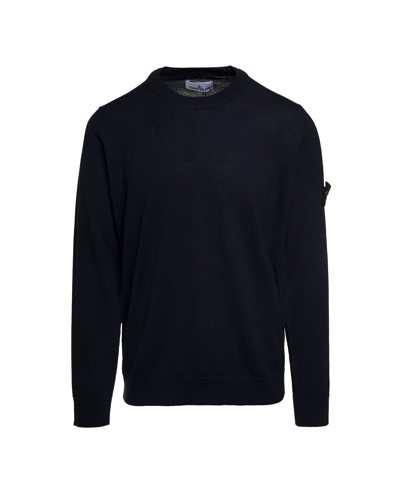 Blue T-shirt With Long Sleeves And Side Logo Patch In Wool Man Stone Island Blue T-shirt With Long Sleeves And Side Logo Patch In Wool Man -Italist Clothing Sale ab87dd6f0ae1f7b57596f84481a5bcdf