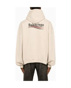 Balenciaga Political Campaign Beige Hoodie -Italist Clothing Sale ac15ef1b851fd2a0c30ea23b01aa3a39