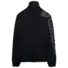 Balenciaga Black Oversized Jacket With Turtleneck And Contrasting Lettering In Brushed Fleece Man -Italist Clothing Sale ae7942446d23e10fb328f29b6a3102b7