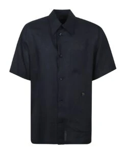 Dolce & Gabbana Logo Plaque Plain Formal Shirt