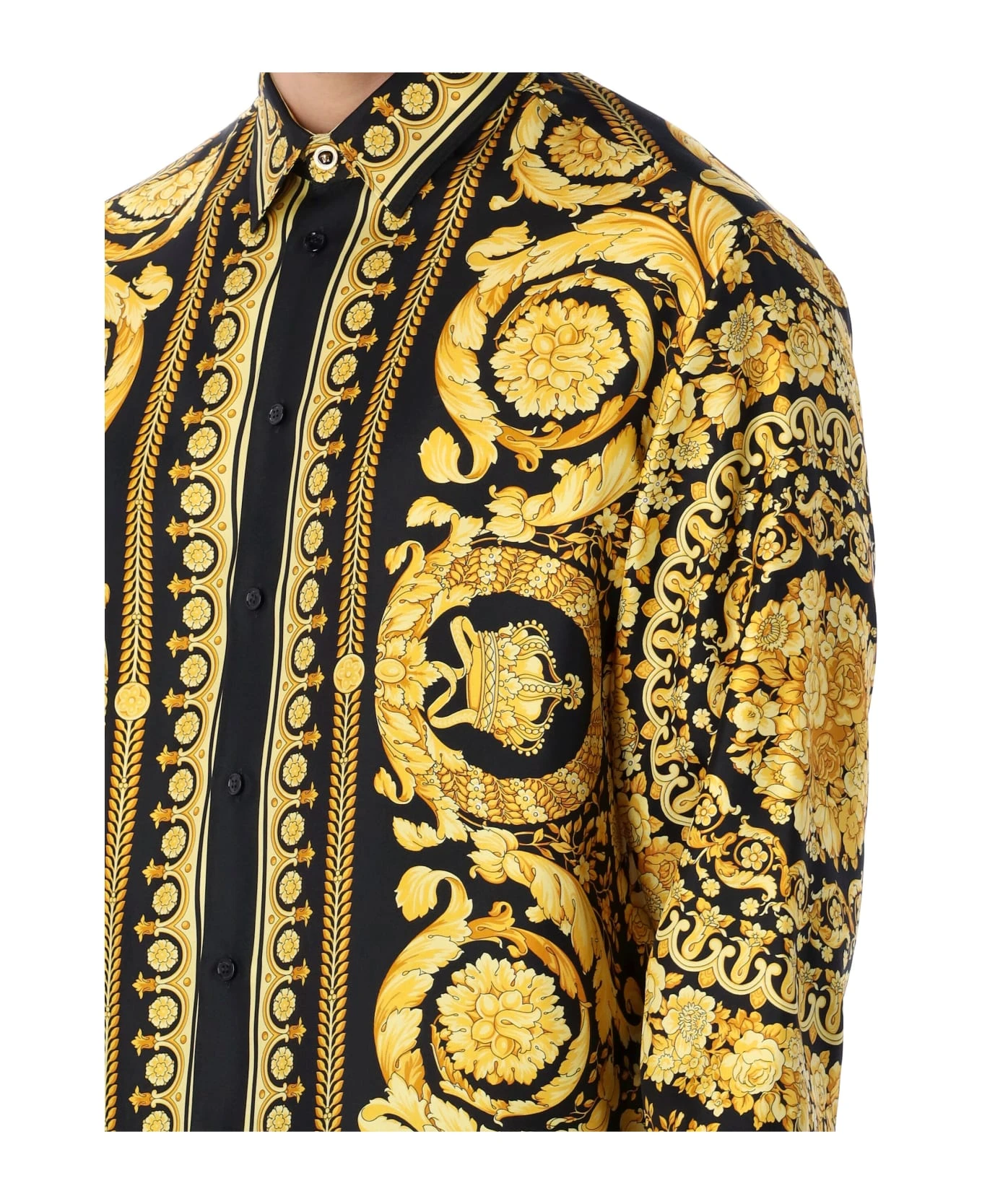 Barocco Silk Shirt Versace Barocco Silk Shirt -Italist Clothing Sale b17cb6444cd999cfd94b1396465c1671