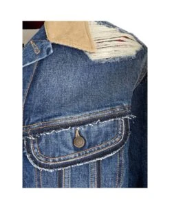 Maison Margiela Denim And Pendleton Fabric Jacket -Italist Clothing Sale b2cb9ec71c635358a21f604b1b38c408