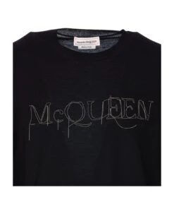 Alexander McQueen Embroidered Logo Sweater -Italist Clothing Sale b30b500246d755d39d7195974f475ee3