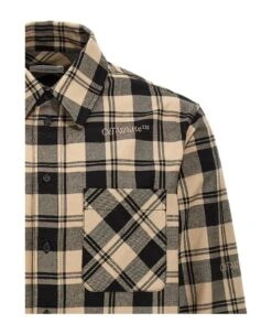 Off-White Overshirt 'check Flannel' -Italist Clothing Sale b534ee85c6b71eb19ef0792144ab2442