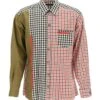 Dolce & Gabbana Oversized Gingham Patchwork Shirt
