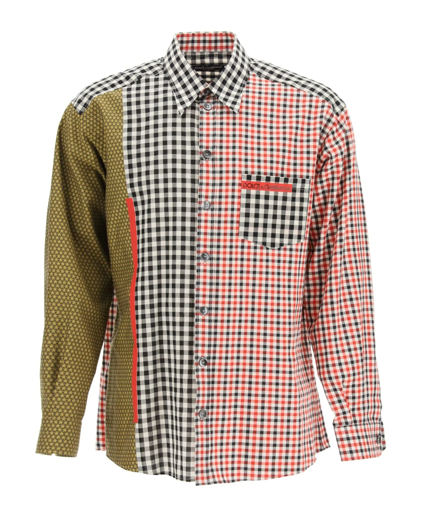 Oversized Gingham Patchwork Shirt Dolce & Gabbana Oversized Gingham Patchwork Shirt -Italist Clothing Sale b6bd9b171e61df7e2d1dce9bcb463cc2