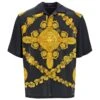Versace Mascher Baroque Satin Polo Shirt