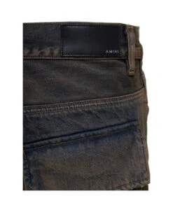 Amiri Brown Five-pocket Jeans With Faded Effect And Rips Details In Cotton Denim Man 4 Amiri Brown Five-pocket Jeans With Faded Effect And Rips Details In Cotton Denim Man -Italist Clothing Sale bb6ad8d57575a98ae848148ba99930d5