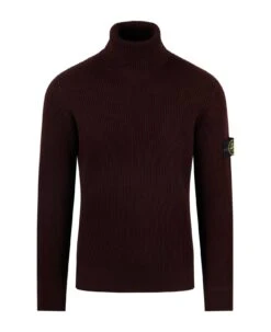 Stone Island Compass-patch Roll-neck Knitted Jumper