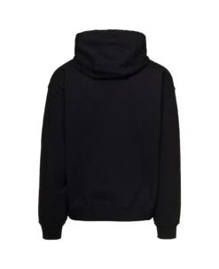 Versace Black Hoodie With Medua Drawstring In Cotton Man -Italist Clothing Sale be397ef8eee36e459dba3be6b7569b88