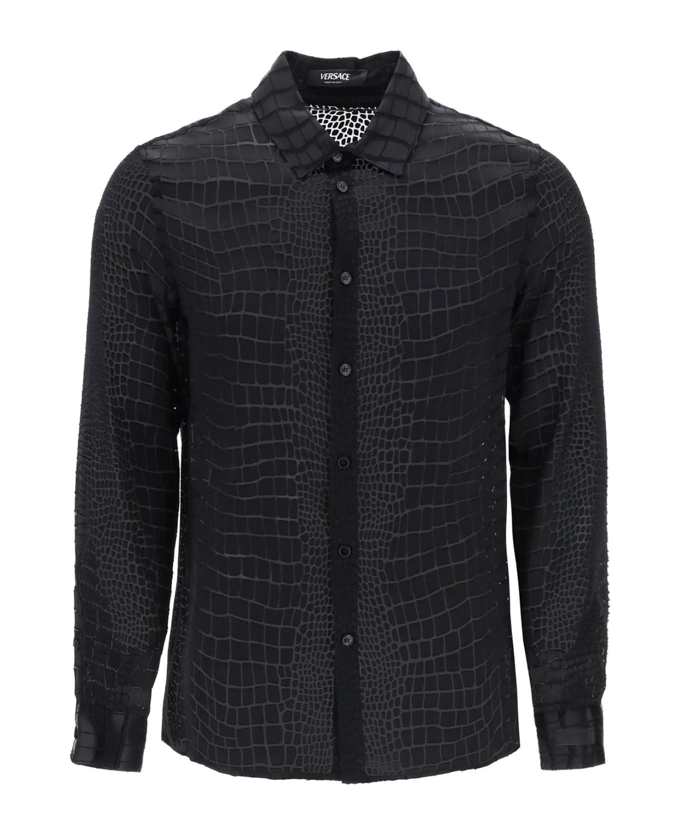 Crocodile Effect Dévoré Shirt Versace Crocodile Effect Dévoré Shirt -Italist Clothing Sale be6fb33a35047c7b06e0d33064fecbf7 2