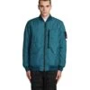 Stone Island Puffer In Green Polyamide