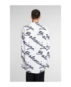 Balenciaga Shirt In White Viscose -Italist Clothing Sale c1436772b56317513c618566ef43505f