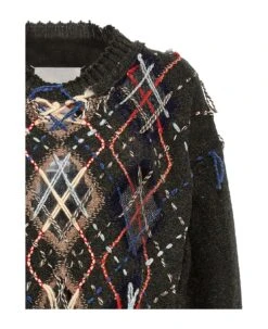 Maison Margiela Argyle Patterned Sweater -Italist Clothing Sale c250b9e7b8e0630dc12bcbc2df606ed3