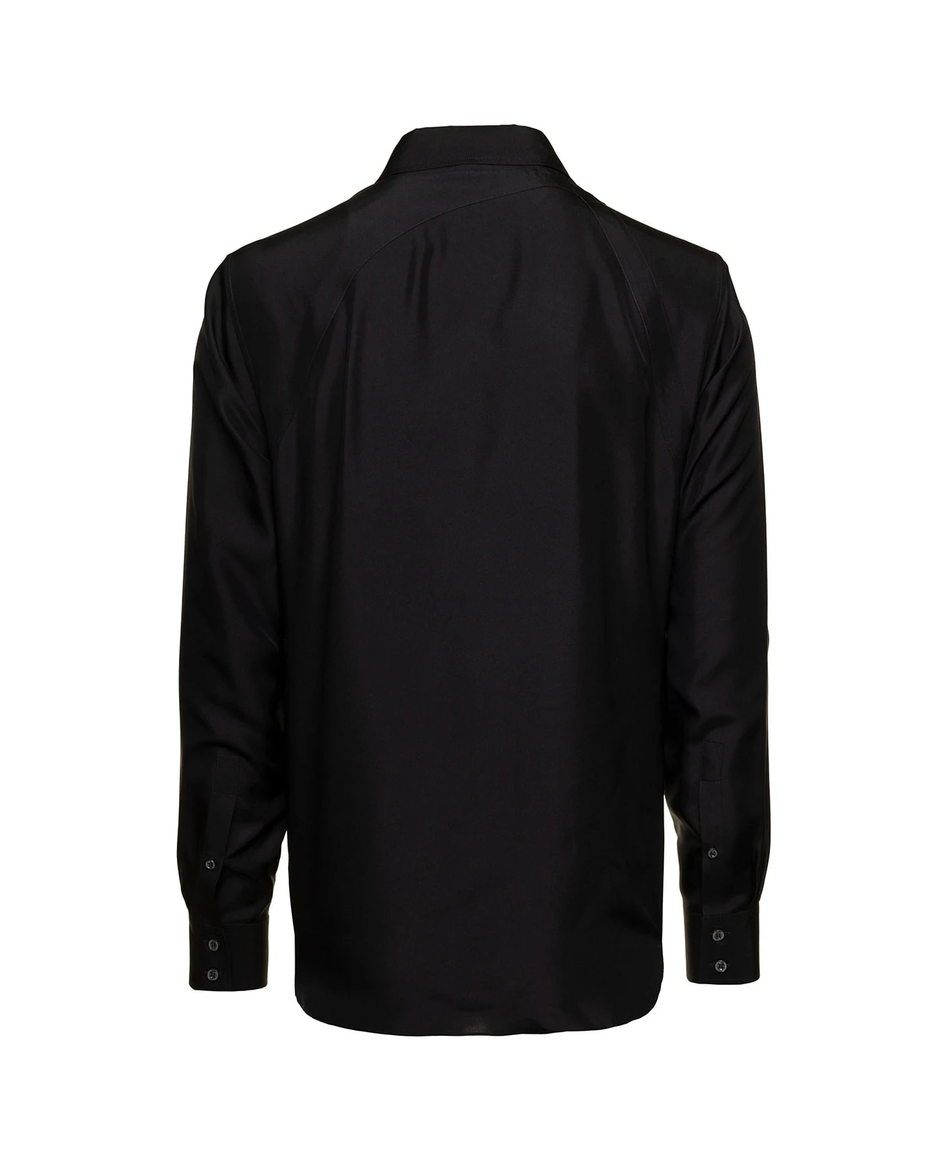 Black Long Sleeved Shirt With Harness Detail In Silk Man Alexander McQueen Black Long Sleeved Shirt With Harness Detail In Silk Man -Italist Clothing Sale c564e9b90a11b0ffc053cd211343e28a
