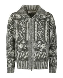 Golden Goose Journey M's Zipped Boxi Cardigan Wool Blend Fair I